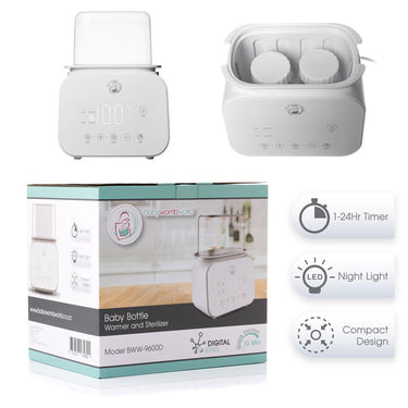 Baby Bottle Sterilizer and Warmer with Light